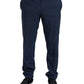 Eleganter Slim Fit Blauer Zweiteiler