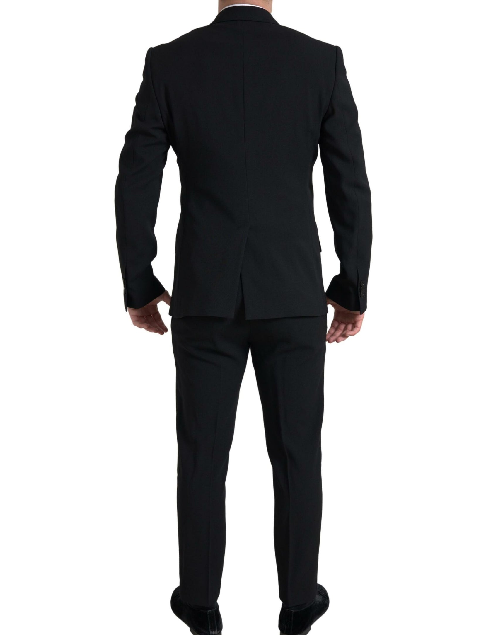 Eleganter Slim Fit Zweireihiger Anzug