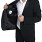 Eleganter schwarzer Slim Fit Zweiteiler