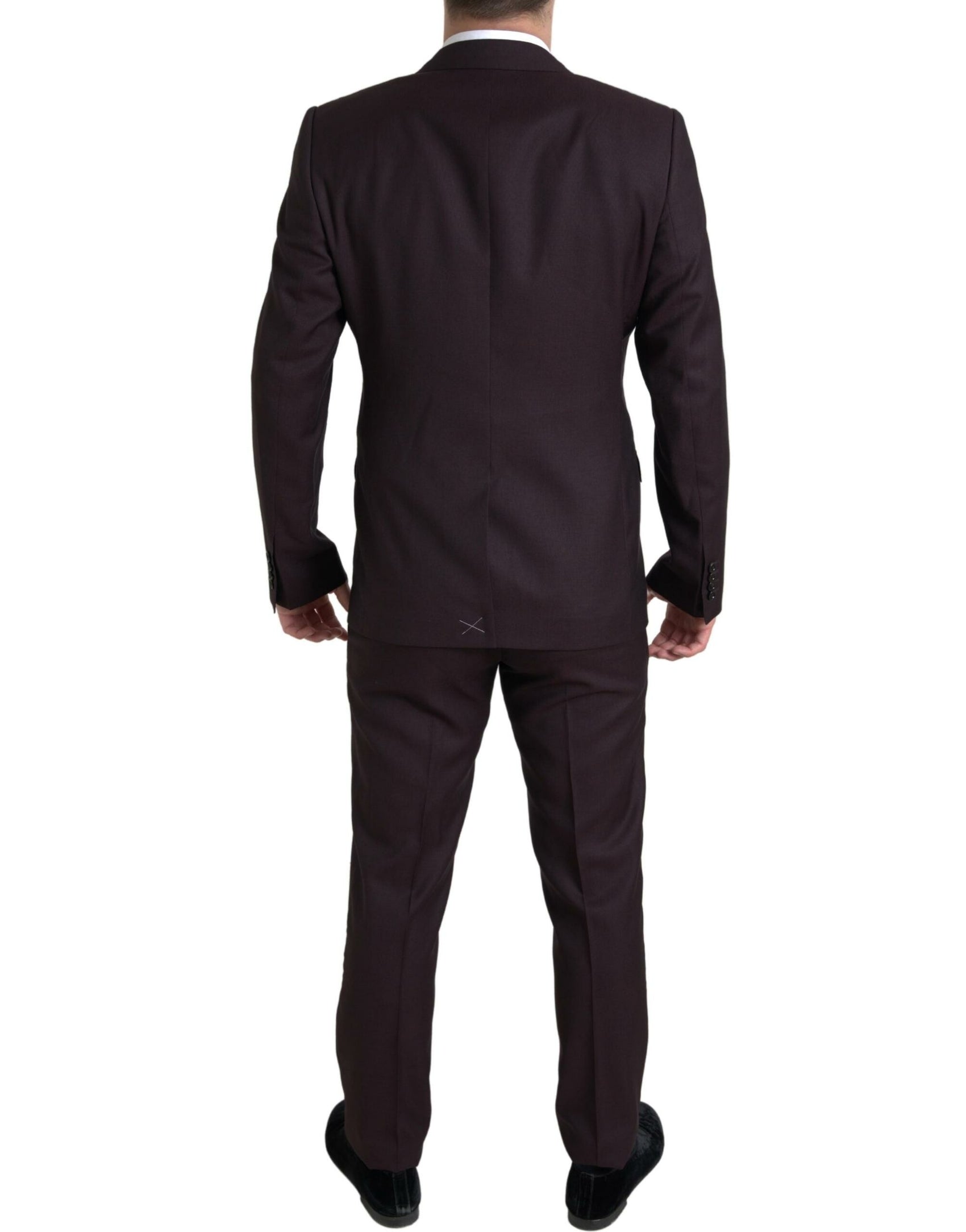 Kastanienbrauner Martini-Anzug im Slim Fit, zweiteilig