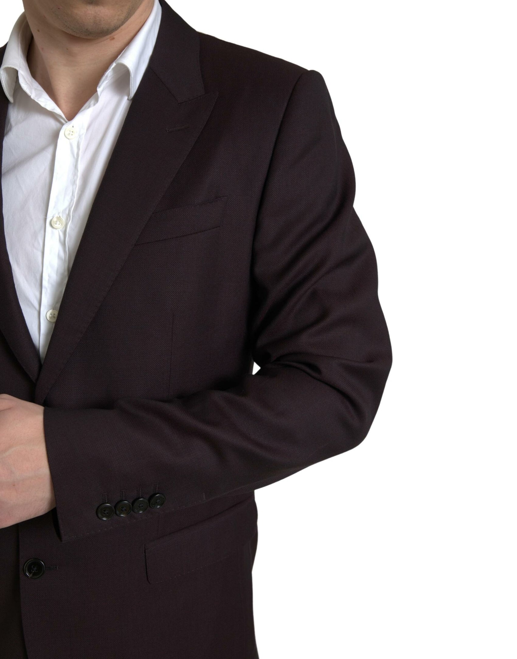 Kastanienbrauner Martini-Anzug im Slim Fit, zweiteilig