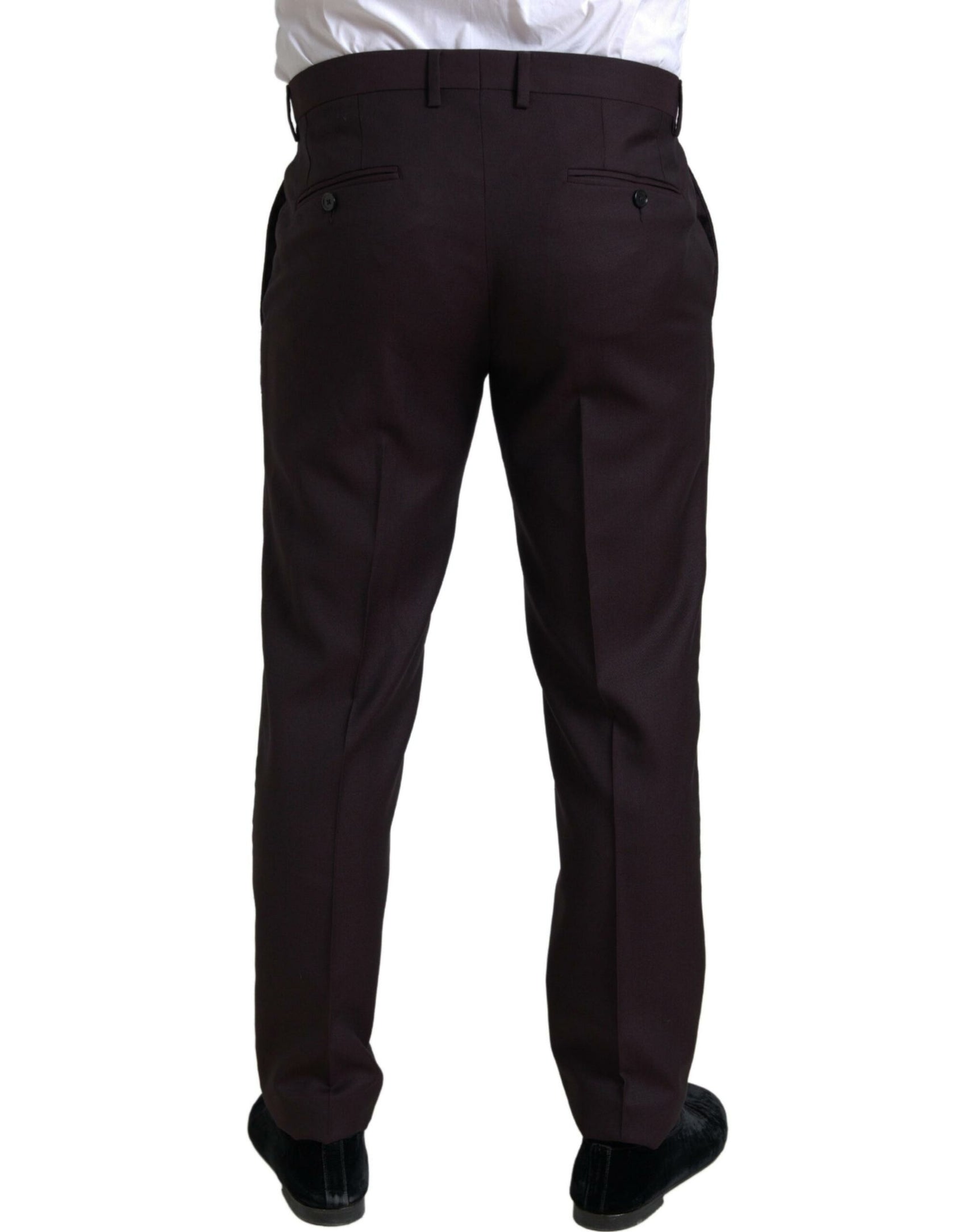 Kastanienbrauner Martini-Anzug im Slim Fit, zweiteilig