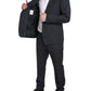 Eleganter schwarzer zweiteiliger Slim Fit Anzug