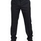 Eleganter schwarzer zweiteiliger Slim Fit Anzug