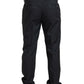 Eleganter schwarzer zweiteiliger Slim Fit Anzug