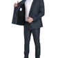 Eleganter blauer Martini-Anzug aus Seidenmischung