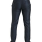 Eleganter blauer Martini-Anzug aus Seidenmischung