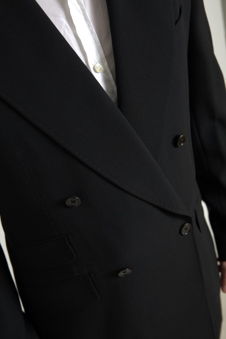 Eleganter Slim Fit Zweireihiger Anzug