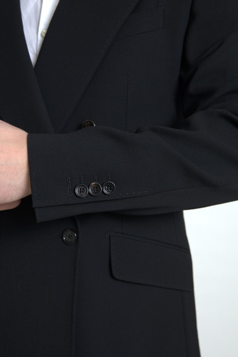 Eleganter Slim Fit Zweireihiger Anzug