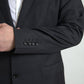 Eleganter schwarzer zweiteiliger Slim Fit Anzug