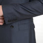 Eleganter blauer Martini-Anzug aus Seidenmischung