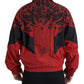 Red Leopard Zip Sweater Jacket