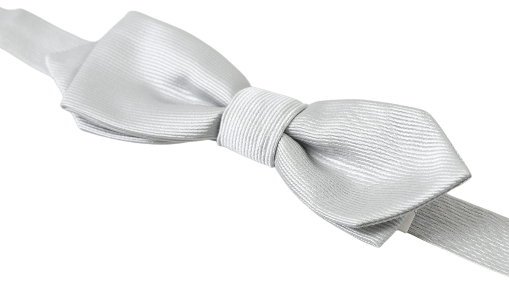 Elegante papillon in seta grigio