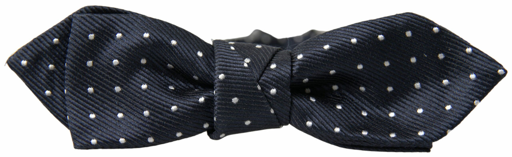 Elegante papillon in seta blu