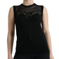 Elegante canotta senza maniche con pizzo