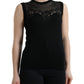 Elegante canotta senza maniche con pizzo