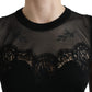 Elegante canotta senza maniche con pizzo