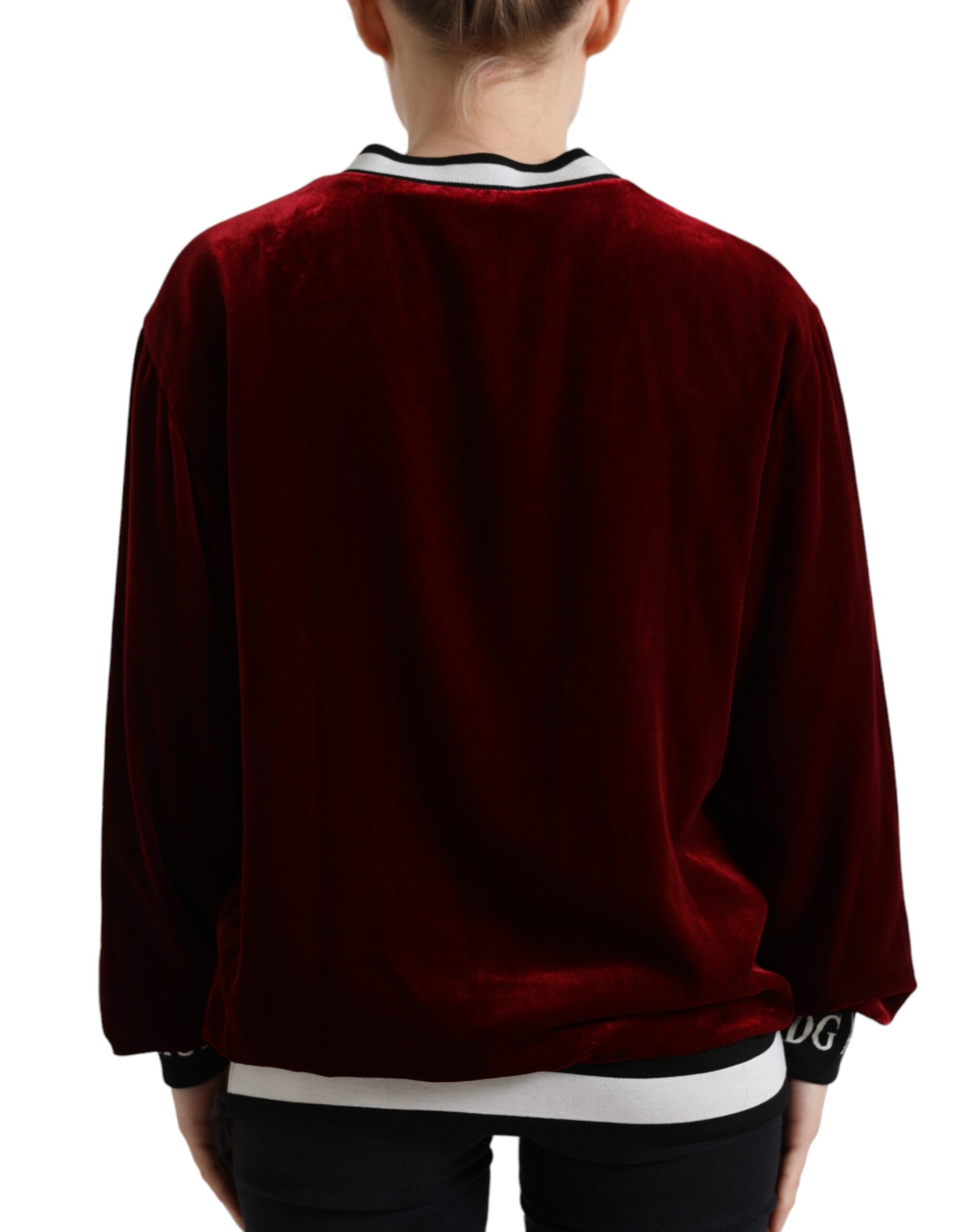 Eleganter Pullover aus Seidenmischung in Bordeaux