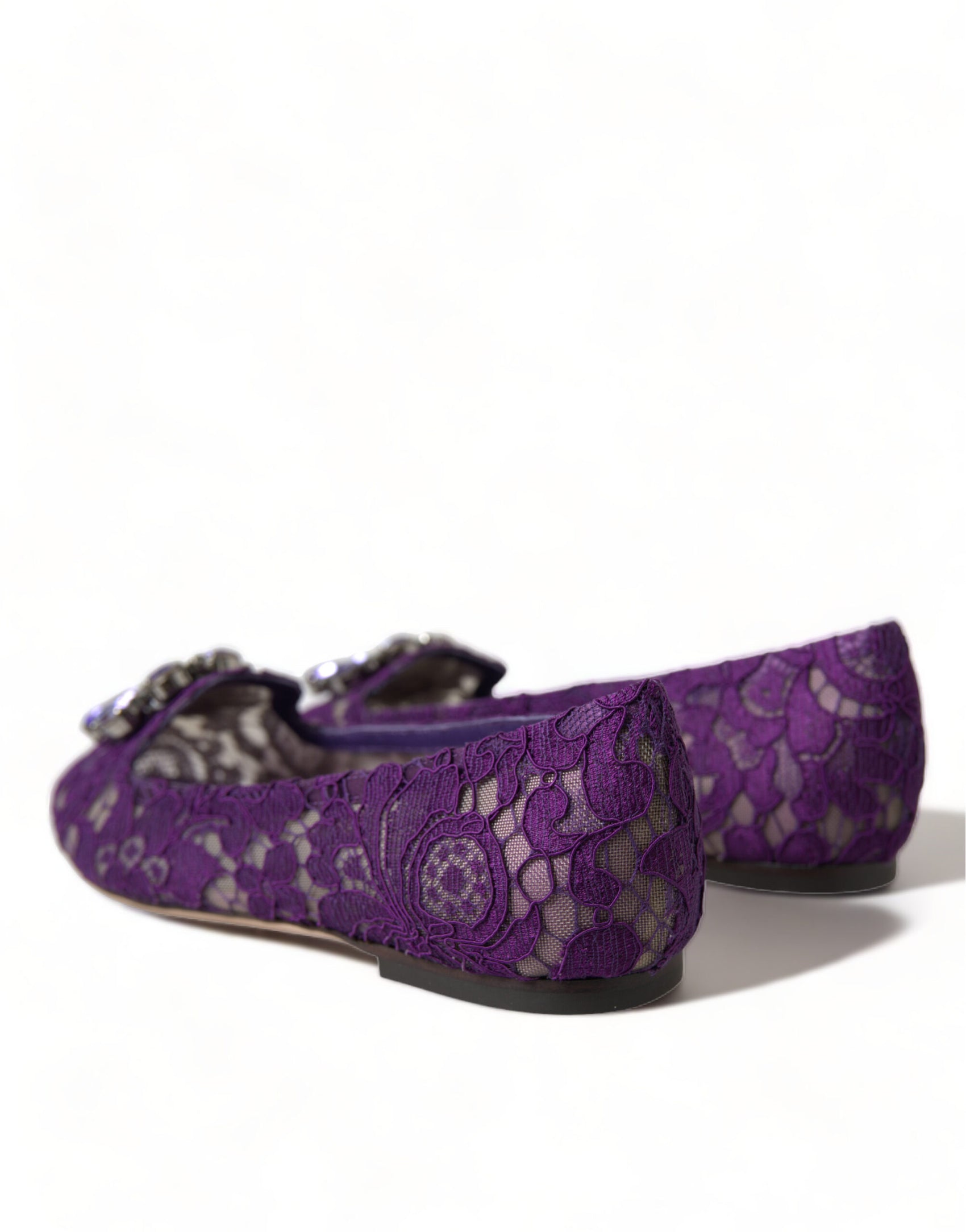 Elegante flache Vally-Schuhe mit Blumenspitze