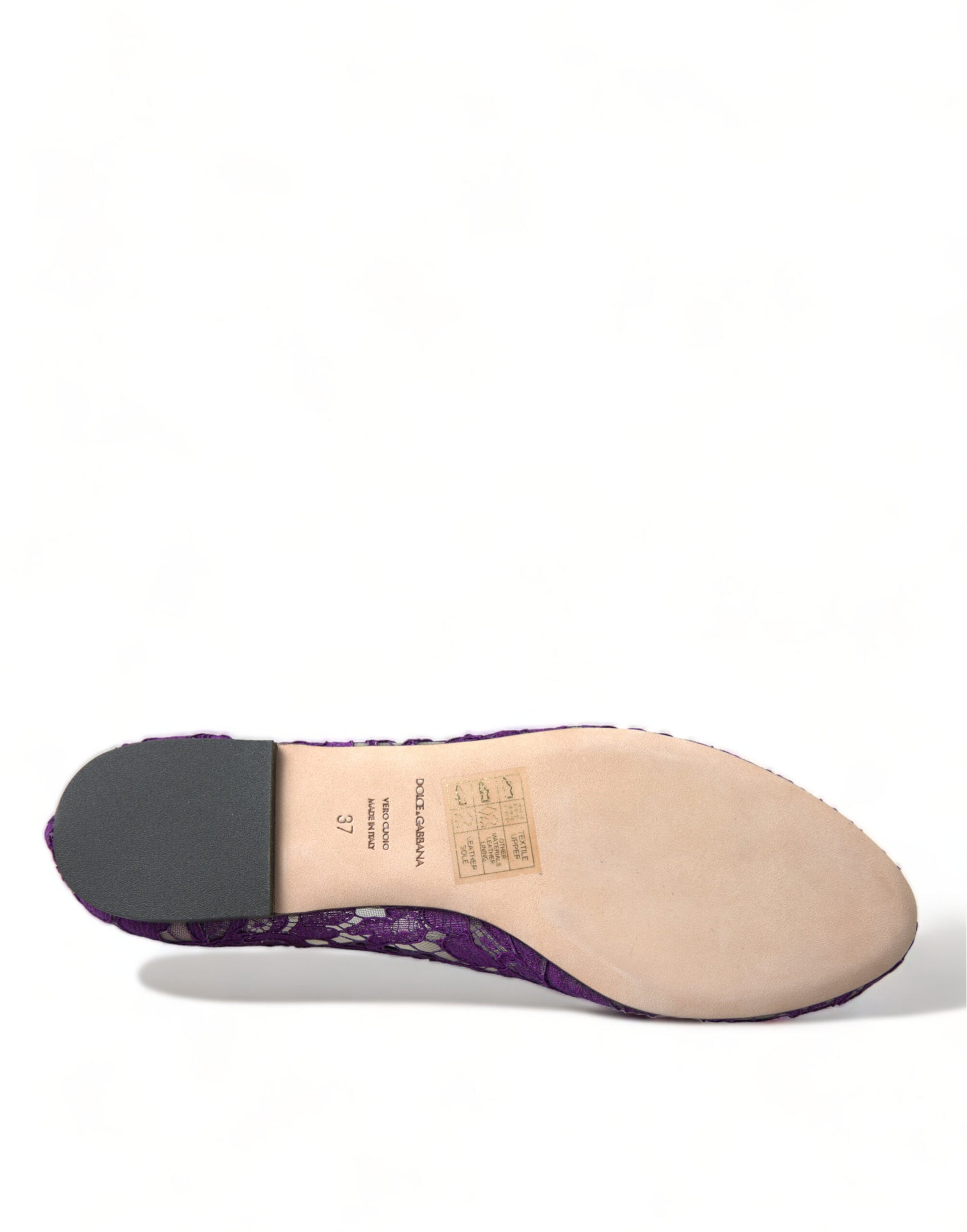 Elegante flache Vally-Schuhe mit Blumenspitze