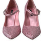 Enchanting Pink Crystal Pumps