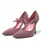 Enchanting Pink Crystal Pumps