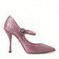 Enchanting Pink Crystal Pumps