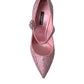 Enchanting Pink Crystal Pumps