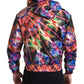 Multicolor Full Zip Hooded Sweater