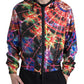 Multicolor Full Zip Hooded Sweater