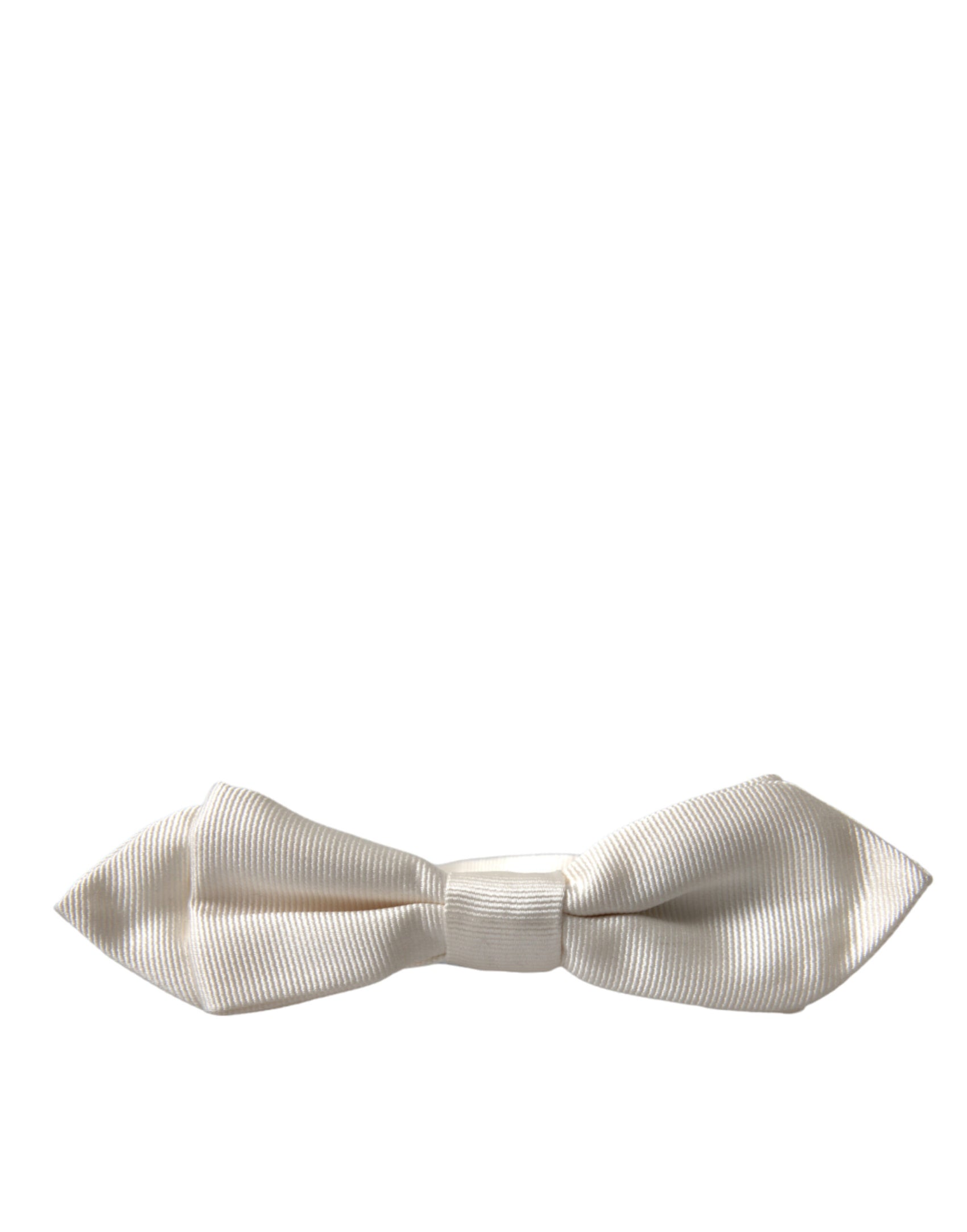 Elegante papillon in seta bianca