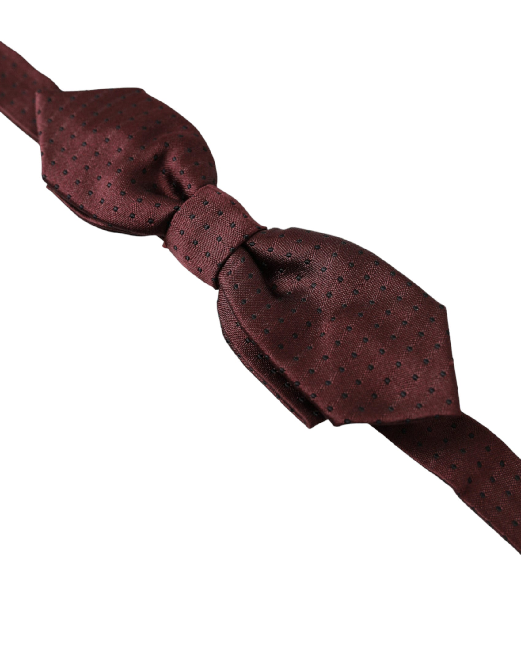Elegante papillon in seta bordeaux