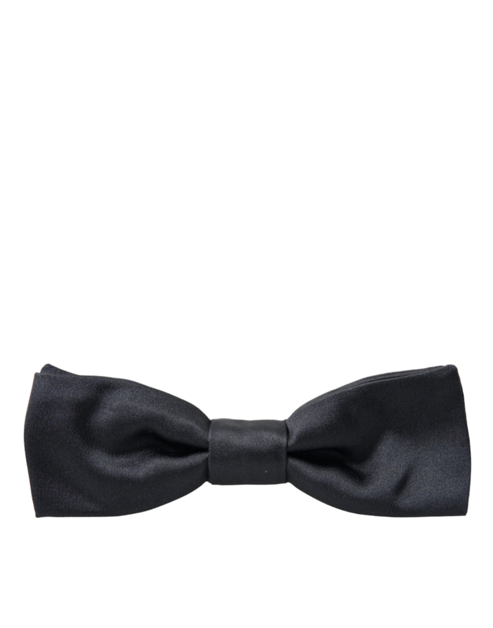 Elegante papillon in seta grigio antracite
