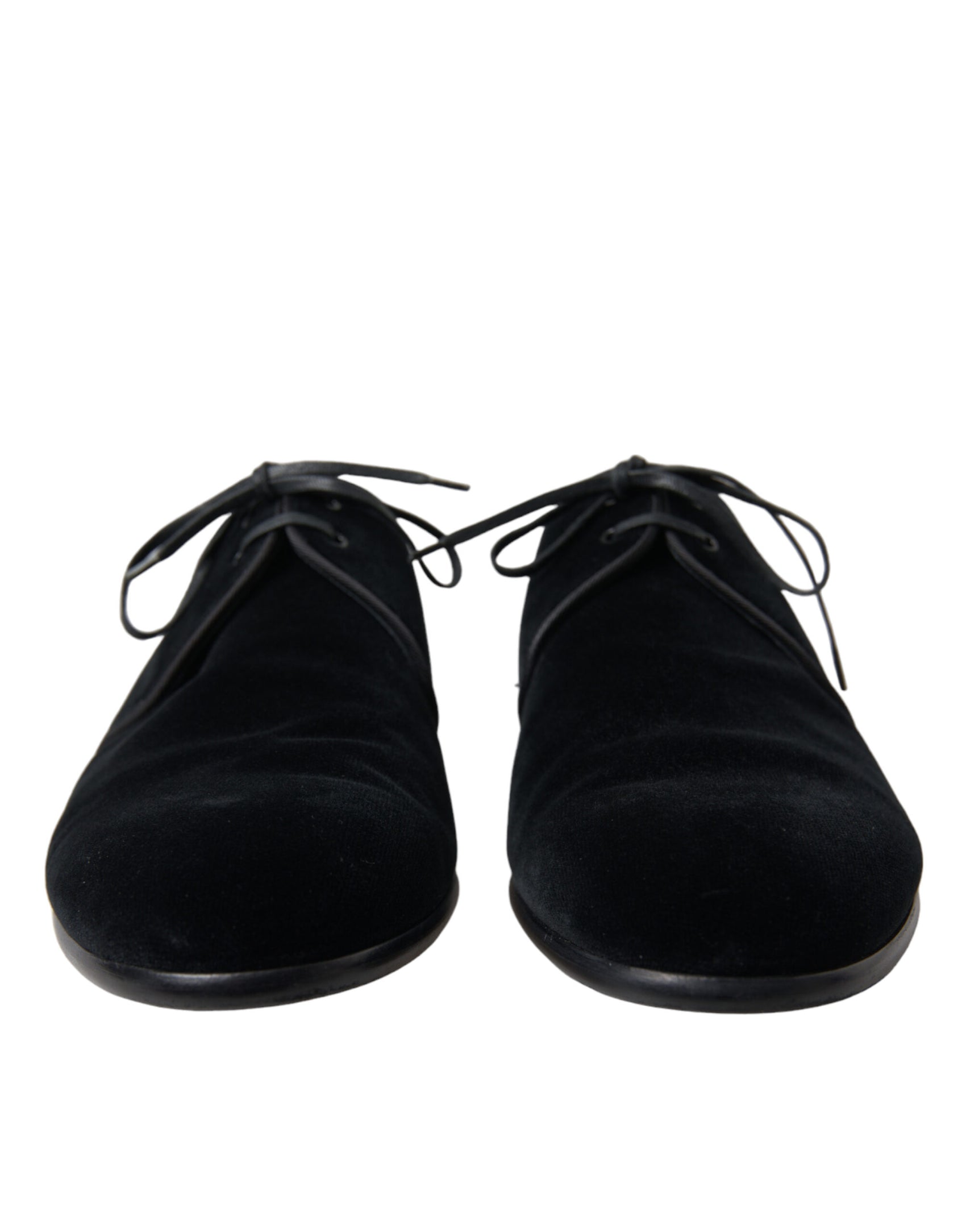 Eleganti scarpe da sera in velluto nero Derby