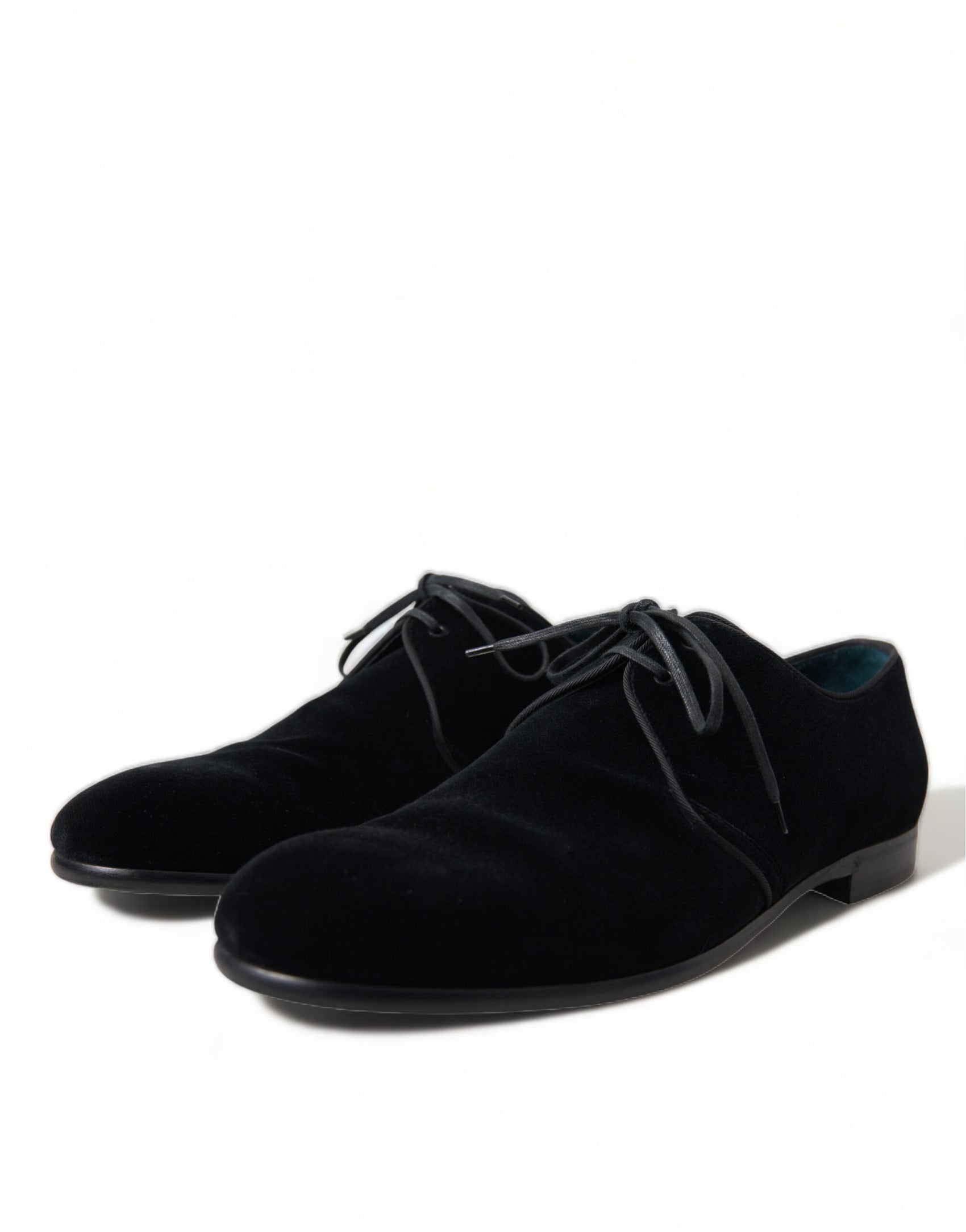 Eleganti scarpe da sera in velluto nero Derby
