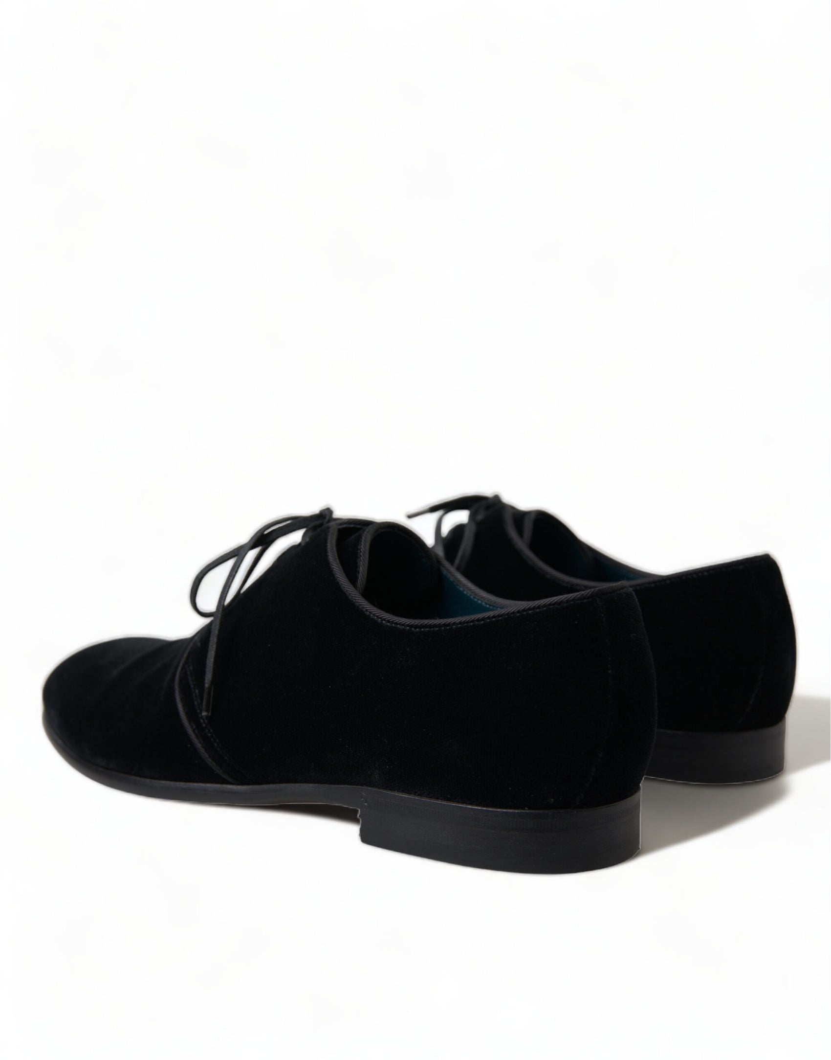 Eleganti scarpe da sera in velluto nero Derby