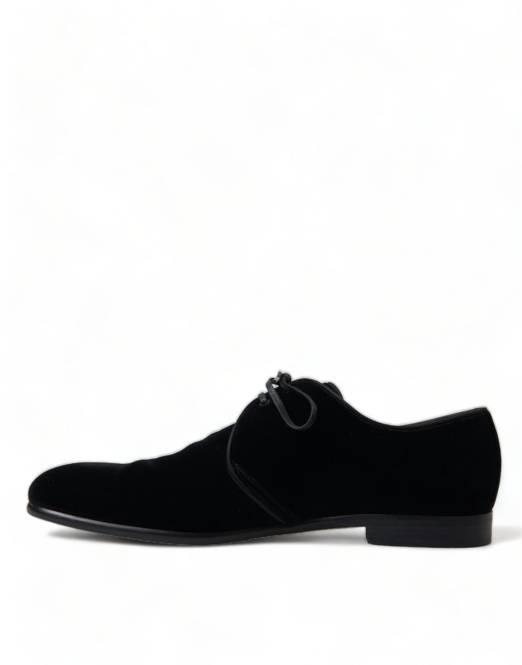 Eleganti scarpe da sera in velluto nero Derby
