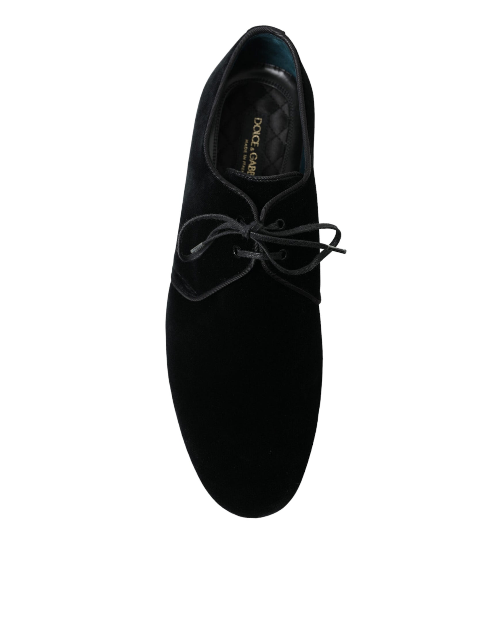 Eleganti scarpe da sera in velluto nero Derby