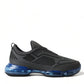 Elegant Men's Black Mesh Sneakers