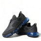 Elegant Men's Black Mesh Sneakers