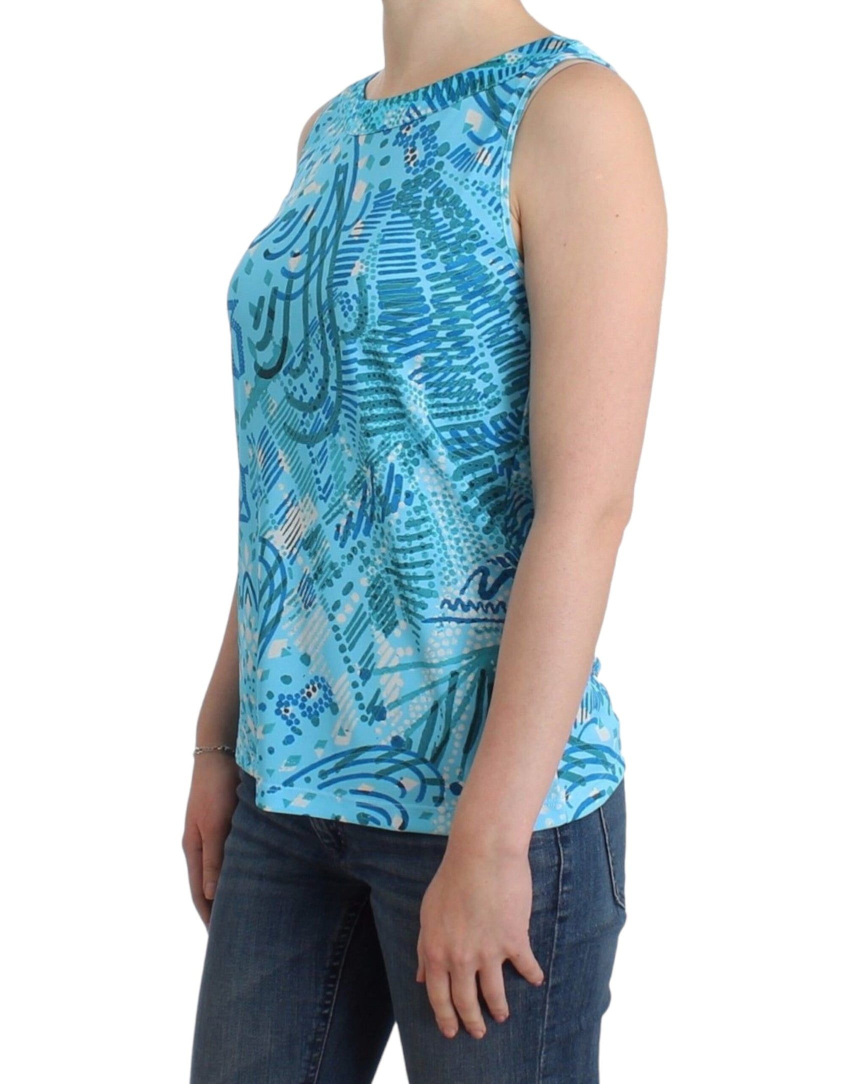 Elegantes ärmelloses Top mit Seidendetails