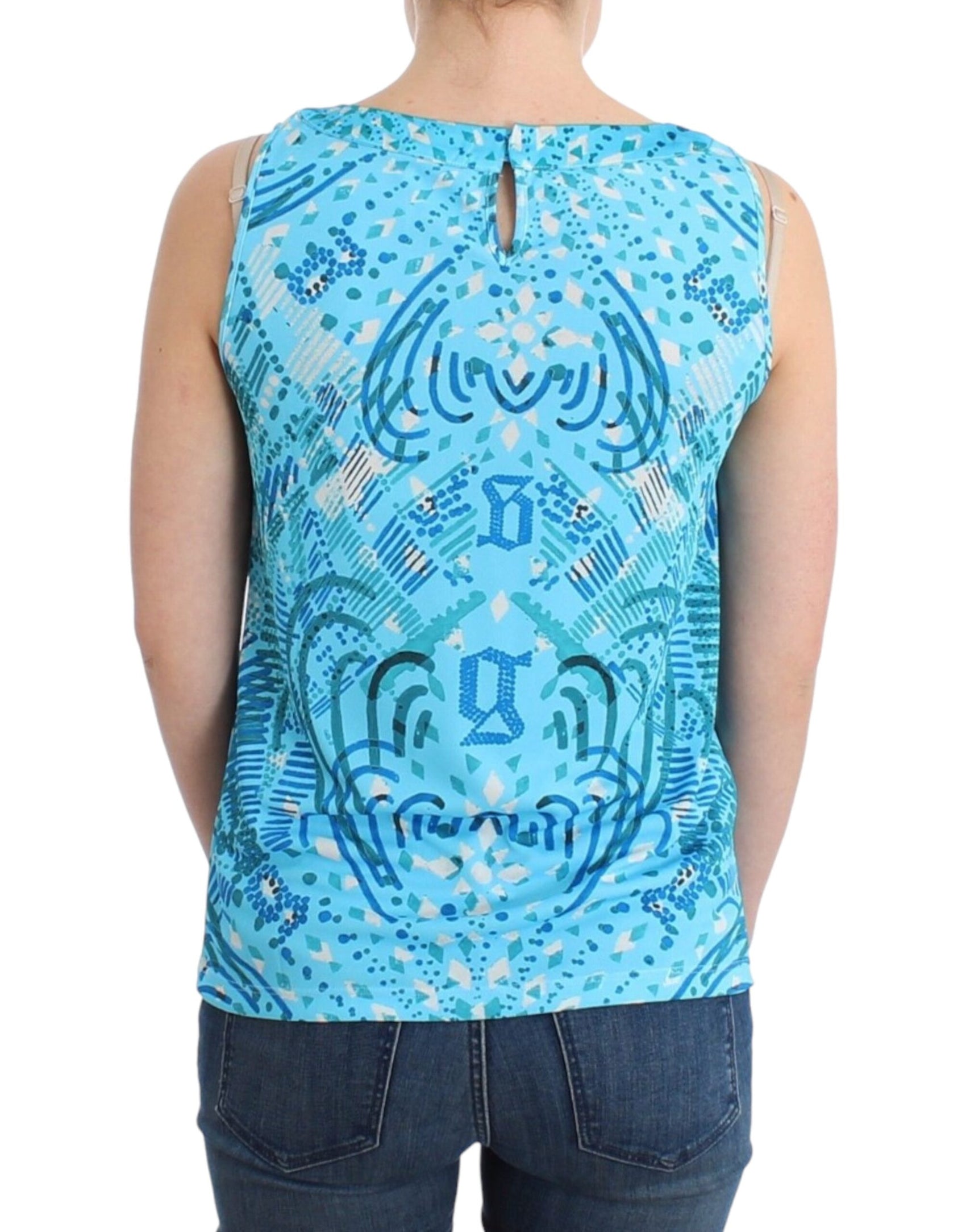 Elegantes ärmelloses Top mit Seidendetails