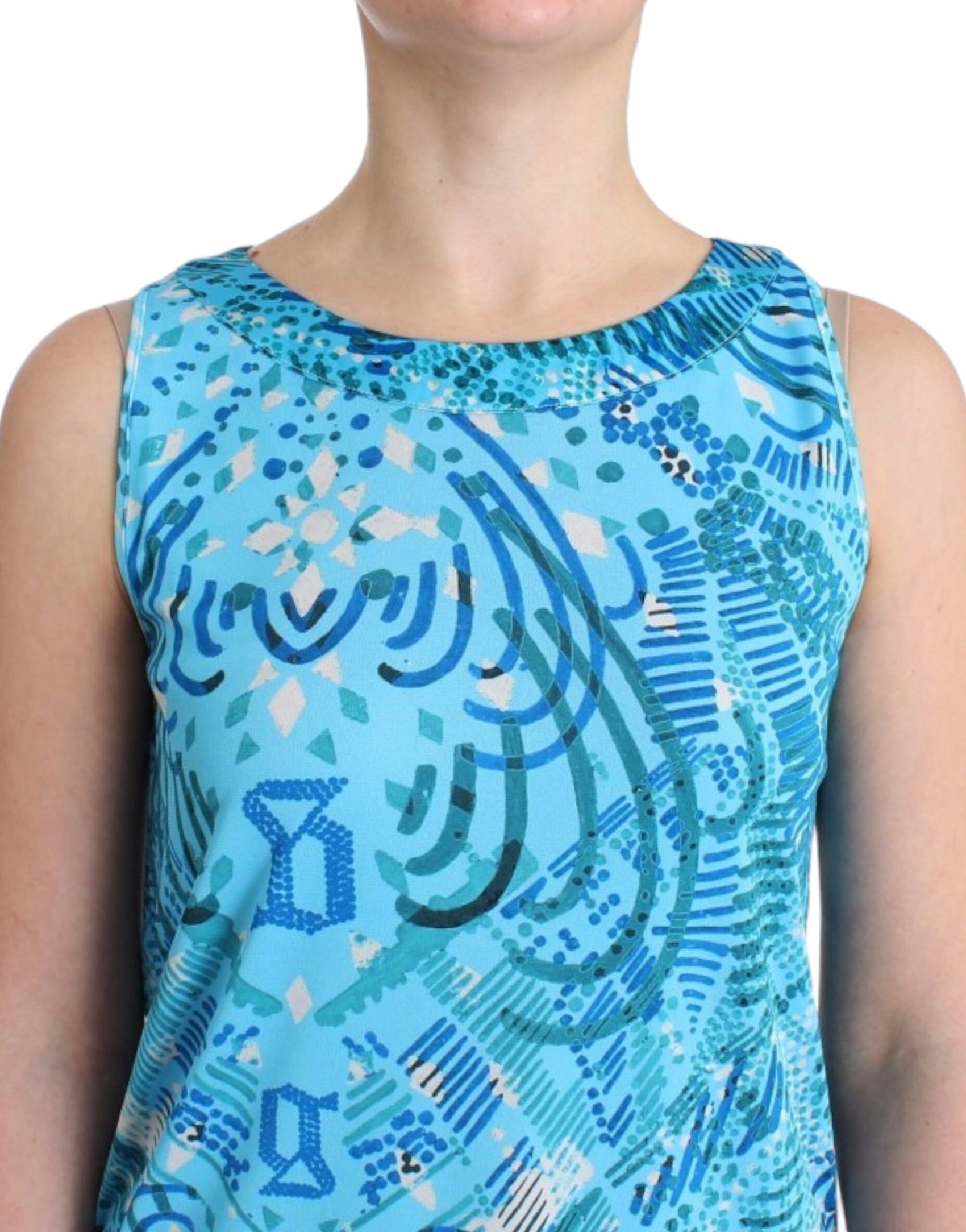 Elegantes ärmelloses Top mit Seidendetails