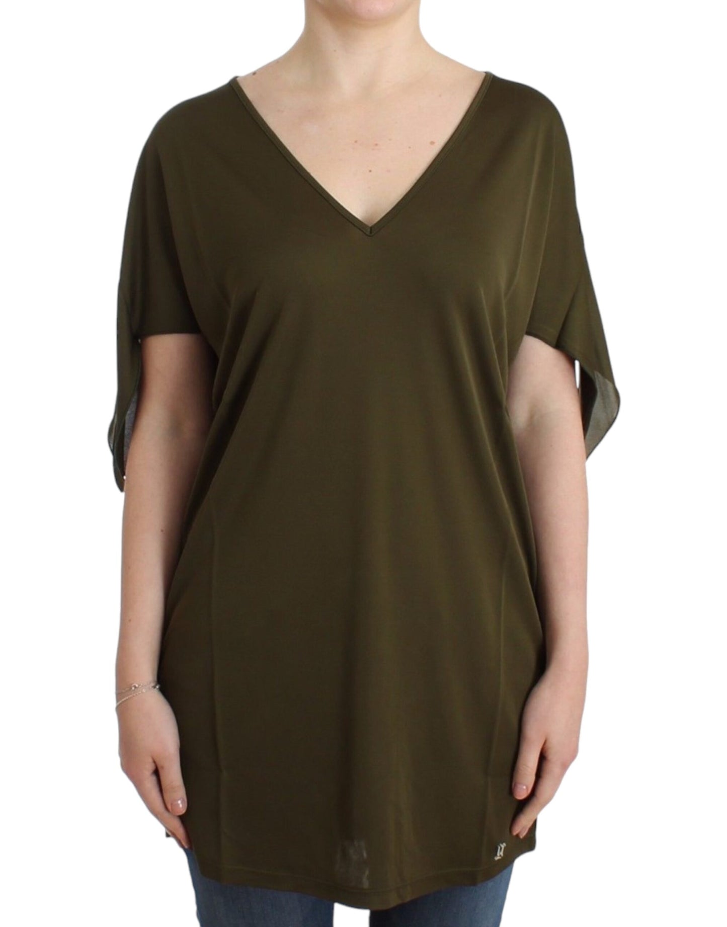 Blusa in rayon Elegance color smeraldo