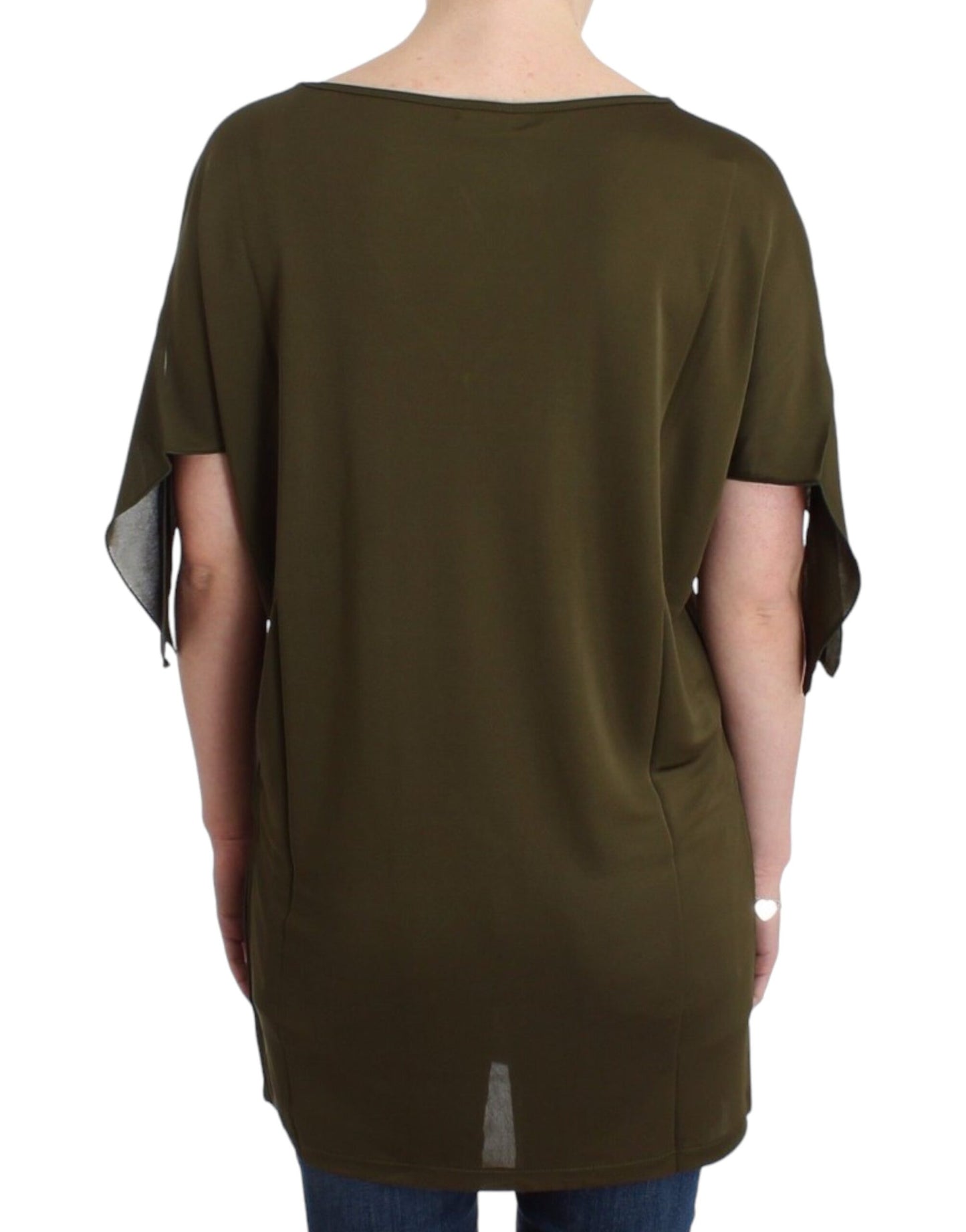 Blusa in rayon Elegance color smeraldo