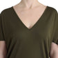 Blusa in rayon Elegance color smeraldo