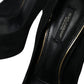 Black Suede Heeled Pumps Sophistication