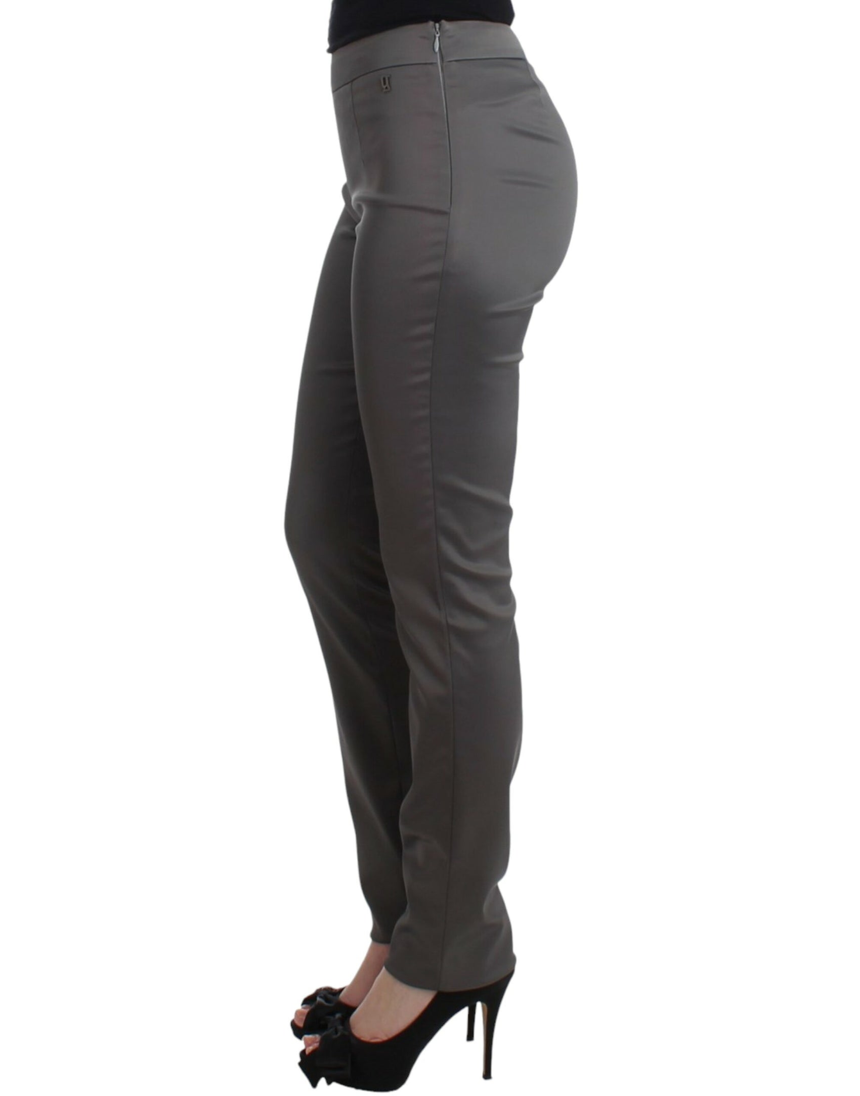 Schicke graue Slim-Fit Designerhose