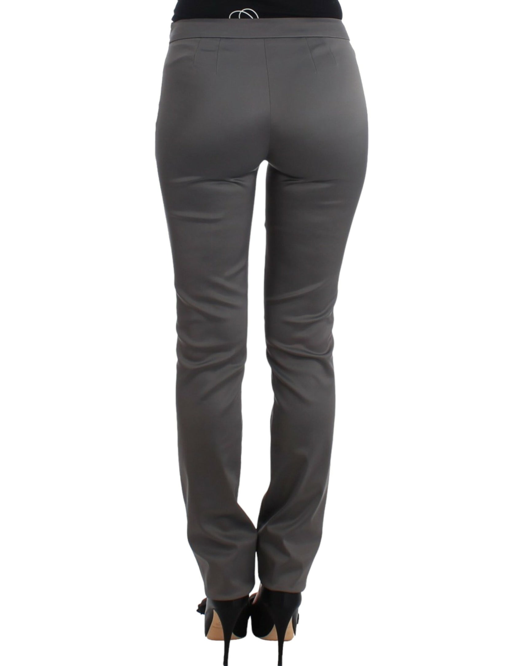 Schicke graue Slim-Fit Designerhose