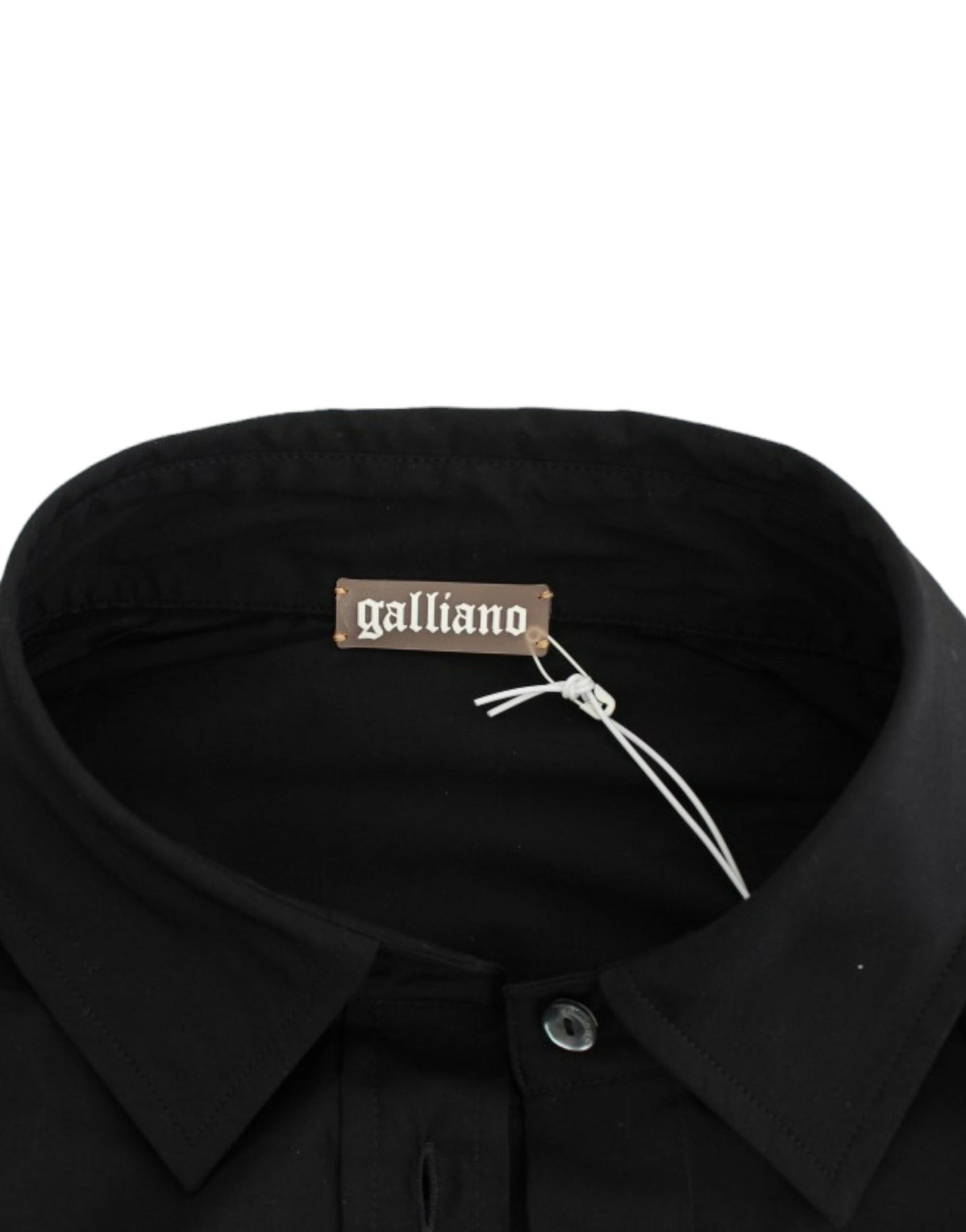 Elegante schwarze Kurzarmbluse aus Baumwollstretch